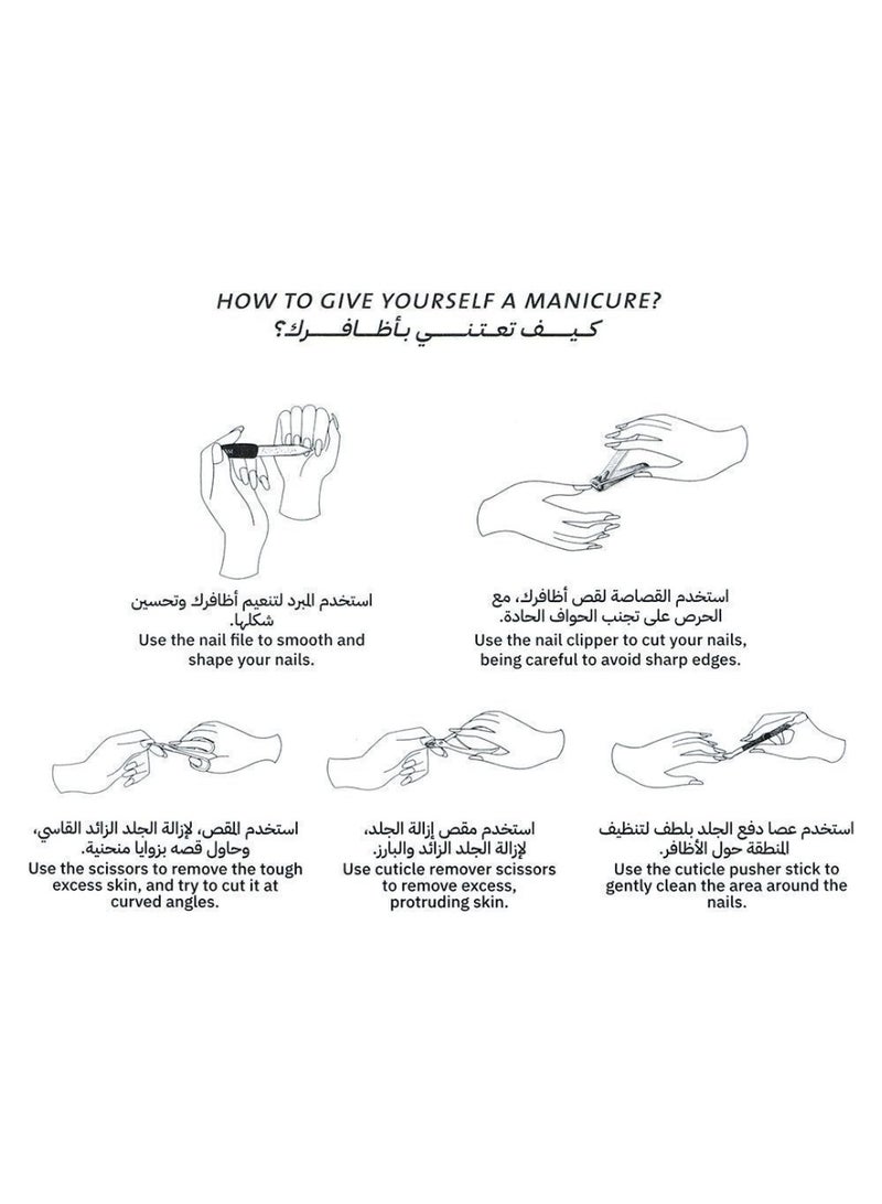 سينسي مجموعة أدوات العناية بالأظافر من سينسي (5 قطع، لون أخضر) - Image 4